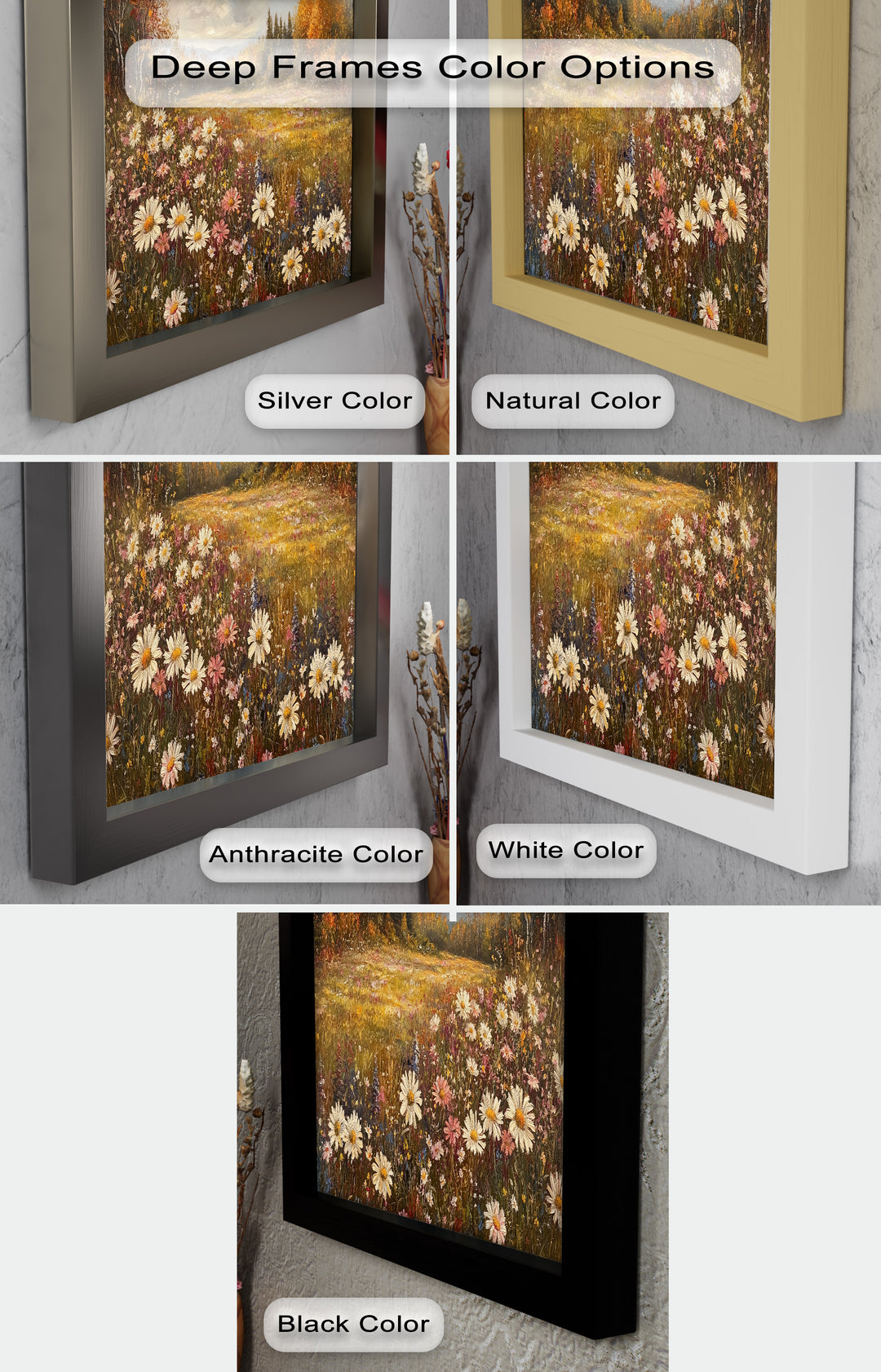 Meadow Bliss – Wildflower Oil Painting