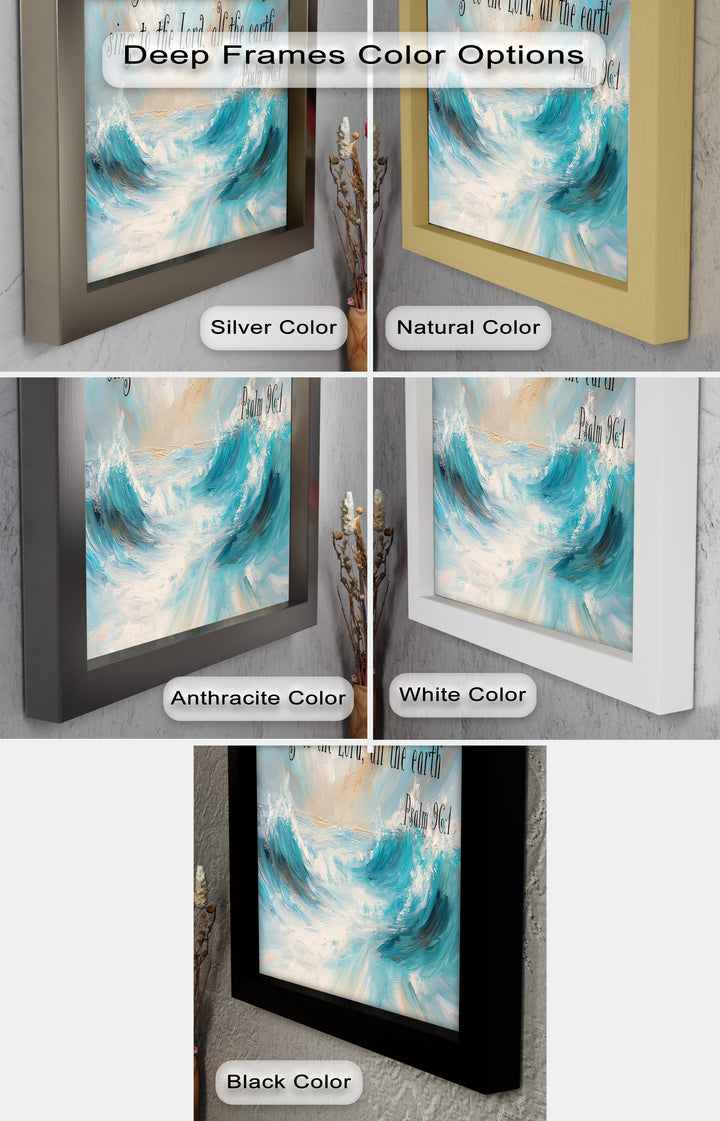 Psalm 96:1 – Worship & Praise Bible Verse Oil Painting