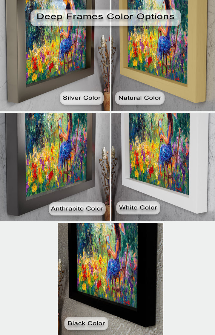 Colorful Garden Scene – Impressionist Oil Painting