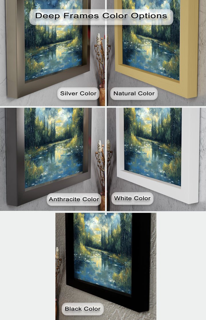 Forest River – Nature Oil Painting