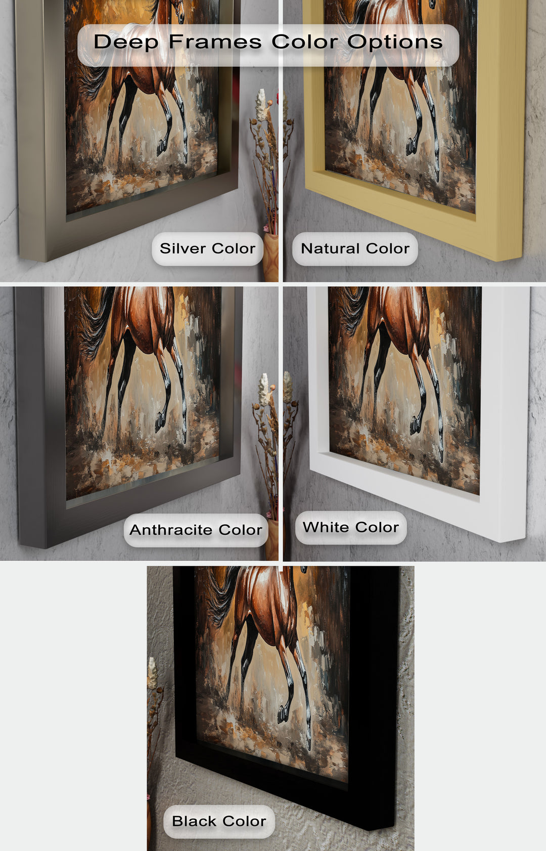 Majestic Horse – Modern Oil Painting