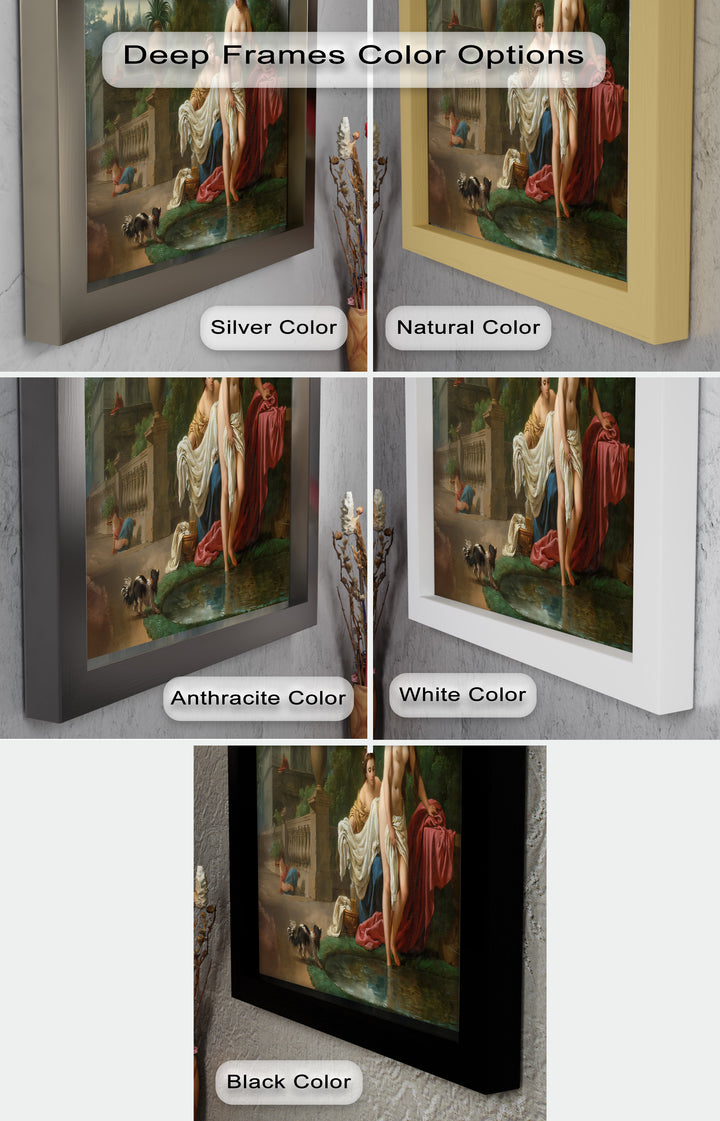 Bathing in the Garden – Neoclassical Elegance Oil Painting