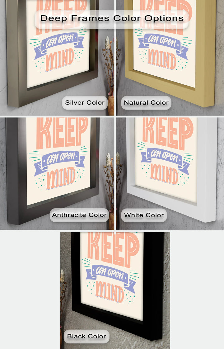 Always Keep an Open Mind – Pastel Typography Oil Painting - MyPhotoStation
