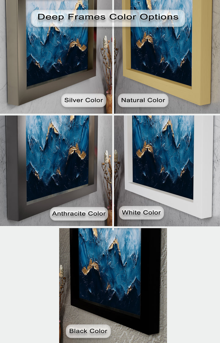 Blue Ridge Art – Abstraktes Berg-Ölgemälde
