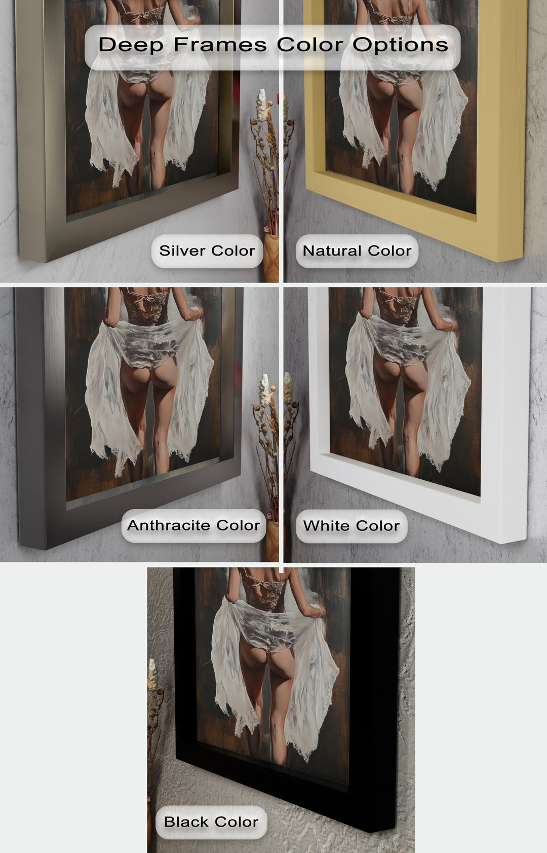 Soft Steps in Lace – Romantic Figurative Nude Oil Painting