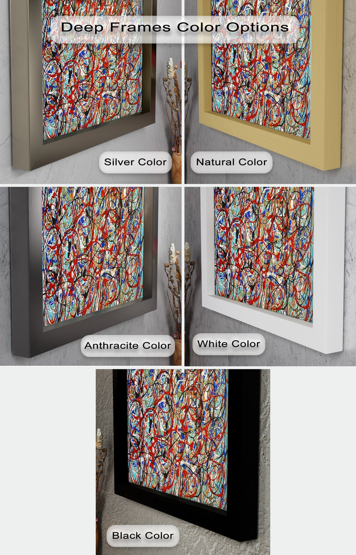 Energetic Abstract Expressionist Wall Art – Modern Oil Painting