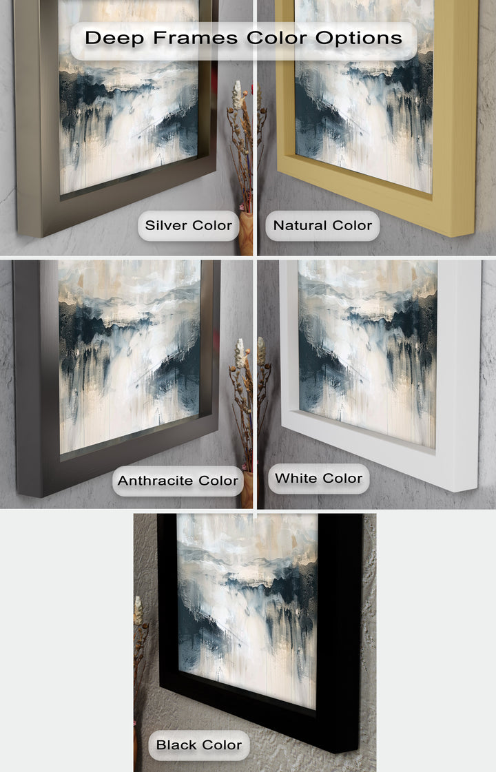 Abstract Landscape Reflection – Modern Serenity Oil Painting