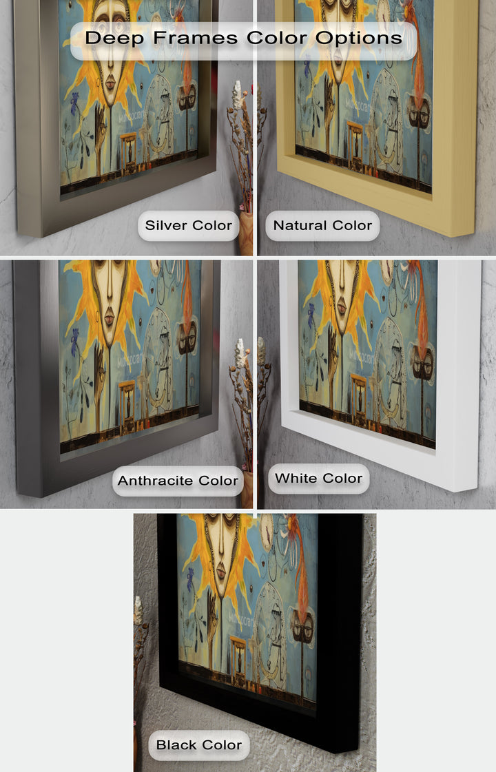 Solar Reverie – Surreal Dreamscape Picasso Oil Painting