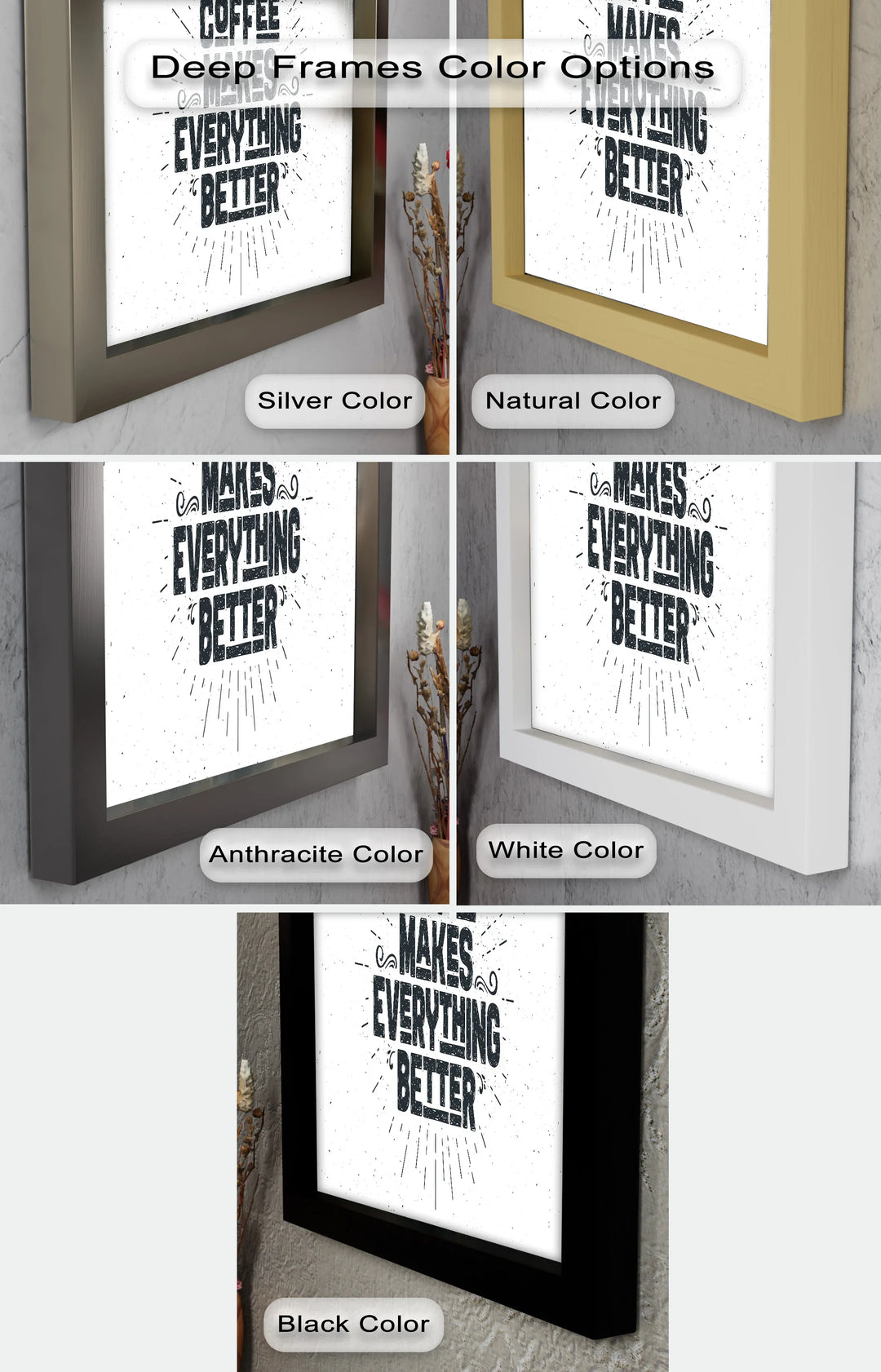 Coffee Makes Everything Better – Modern Oil Paintings - MyPhotoStation