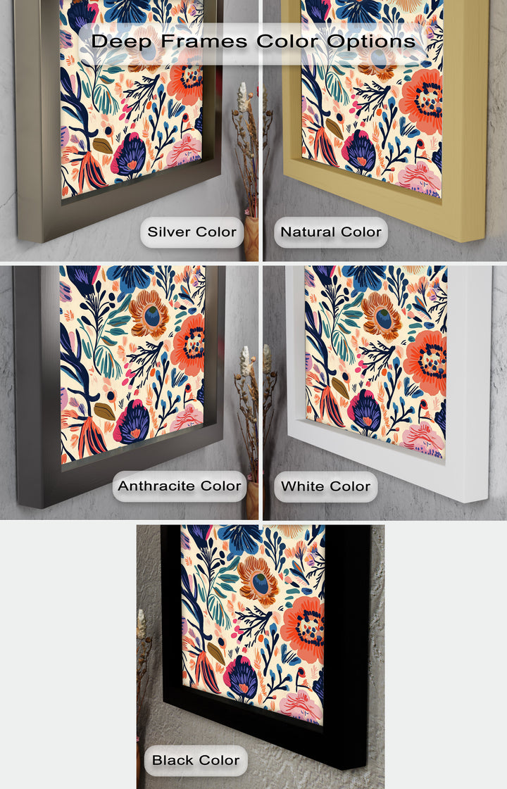 Garden Reverie – Expressive Boho Floral Oil Painting