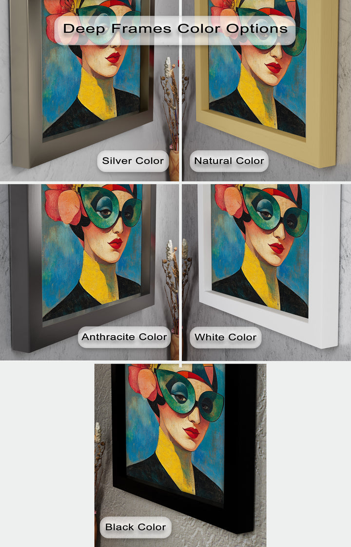 Retro Elegance Oil Painting – Fauvism Woman