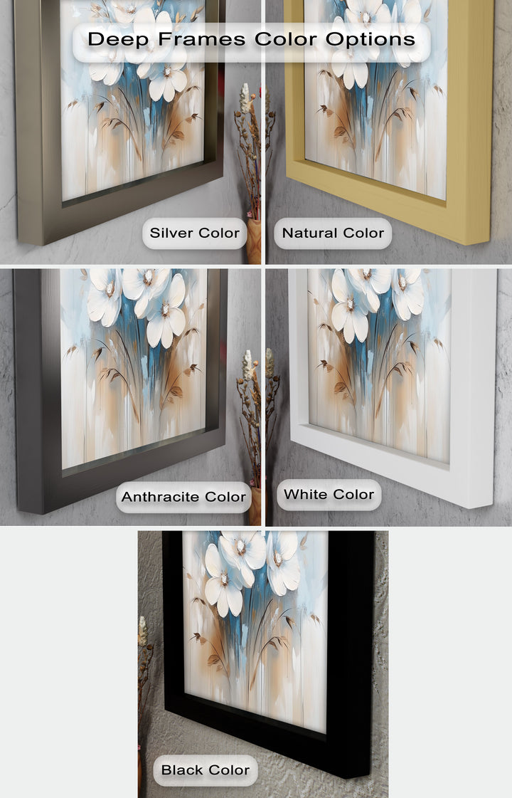 Soft White Blossoms – Floral Oil Painting