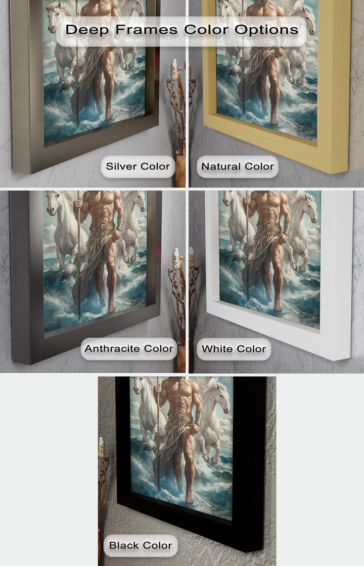 Lord of the Waves – Mythic Sea God Oil Painting