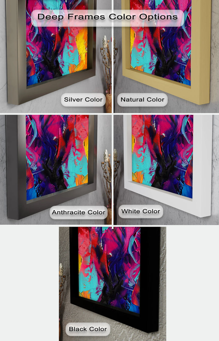 Colored Woman – Expressive Abstract Oil Painting - MyPhotoStation