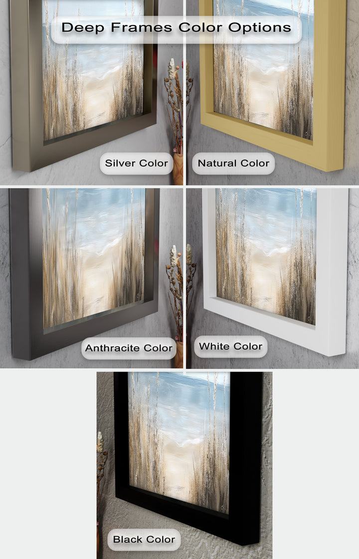 Coastal Beach Wall Art – Ocean Landscape Oil Painting