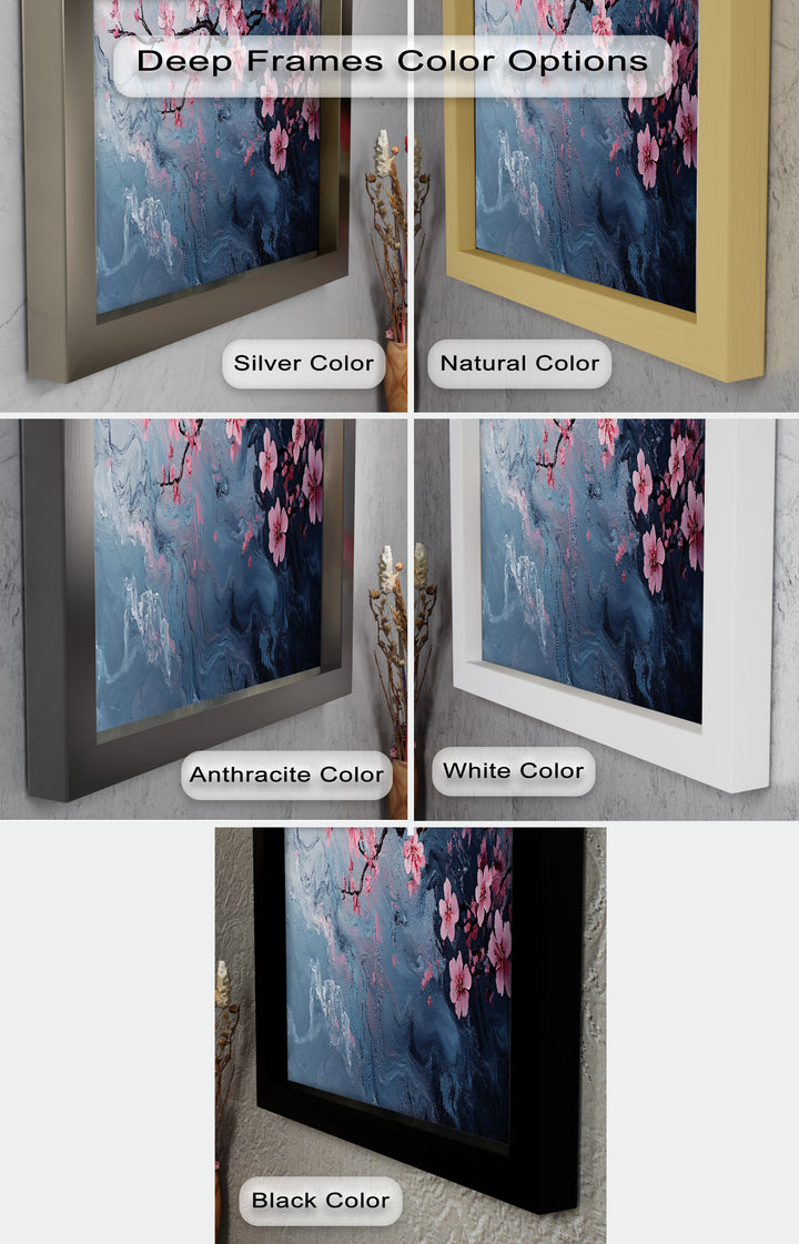 Cherry Blossom Branch Wall Art – Floral Oil Painting