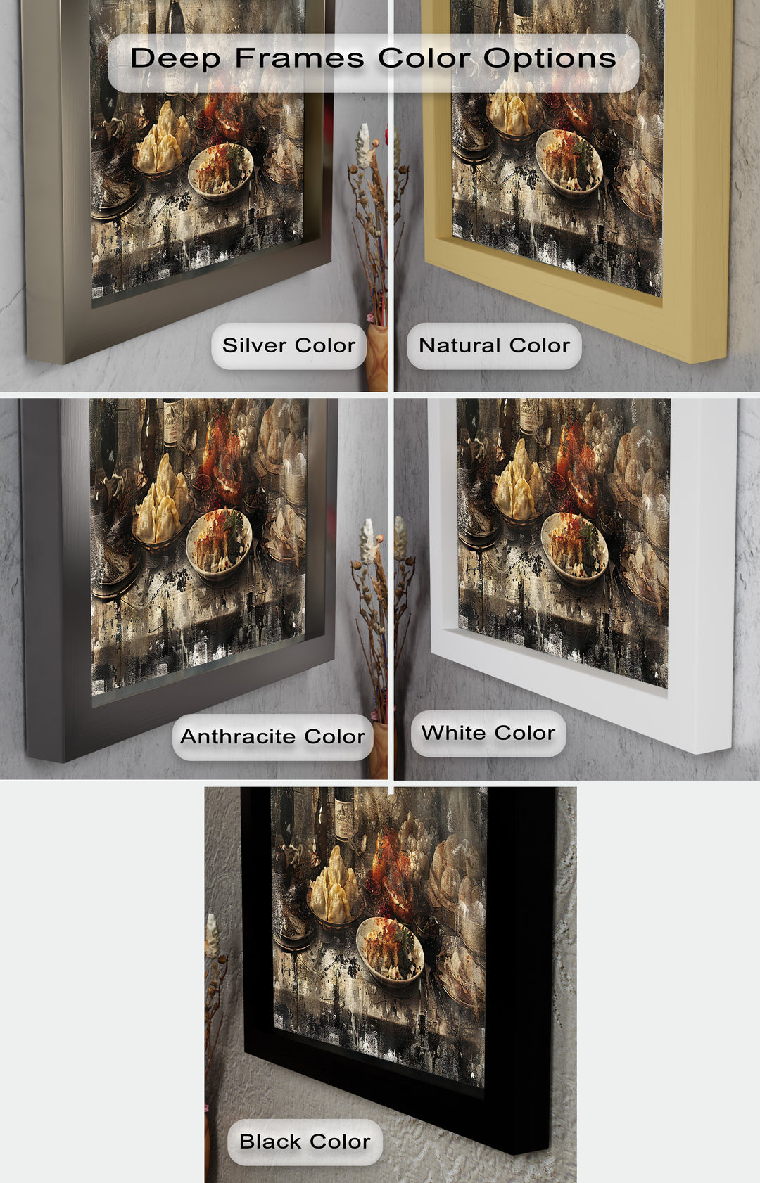Rustic Feast – Vintage Culinary Still Life Food Painting