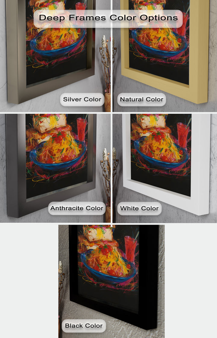 Gourmet-Sandwich und Pasta-Explosion - Food Painting