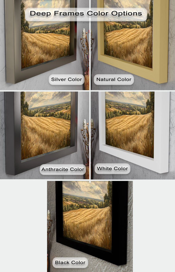 Golden Harvest View – Landscape Oil Paintings