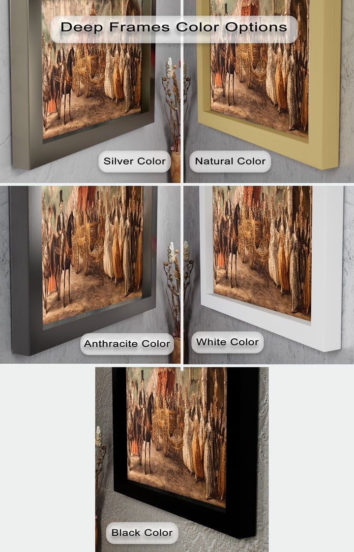 Royal Carriage Procession – Grand Baroque Parade Oil Painting