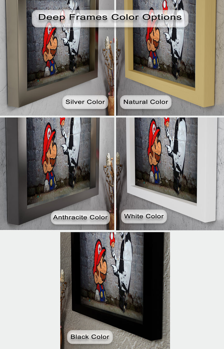 Mario Meets the Law – Banksy Oil Painting