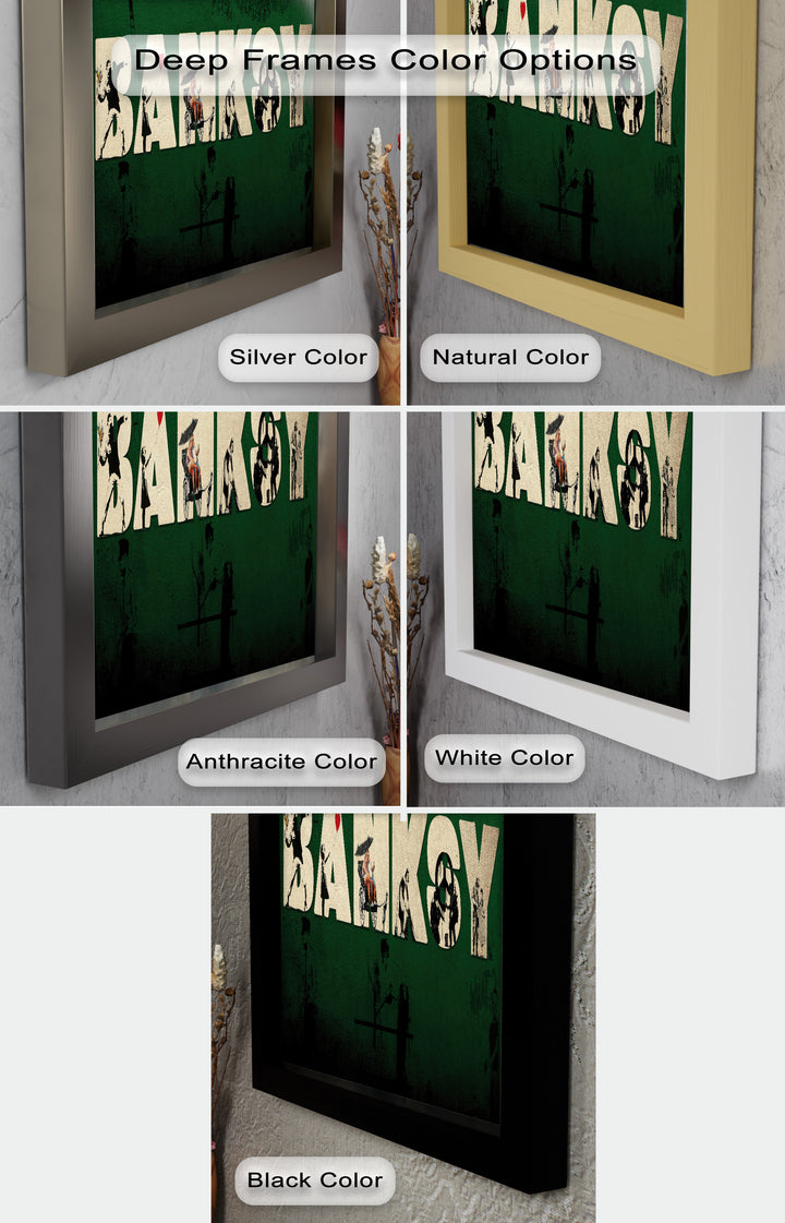 Urban Icons Collide – Banksy Tribute Oil Painting