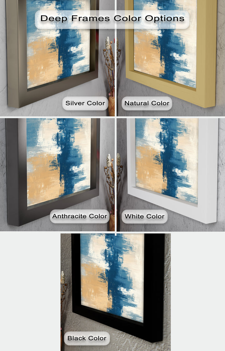 Golden Shoreline – Modernes abstraktes Ölgemälde