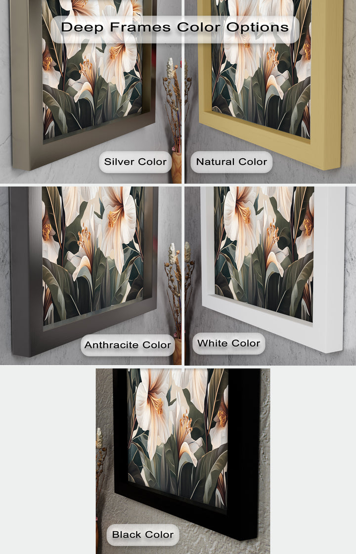 White Hibiscus – Botanical Oil Painting