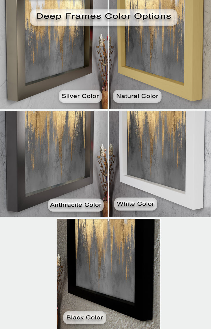 Golden Lighting – Modern Abstract Oil Painting