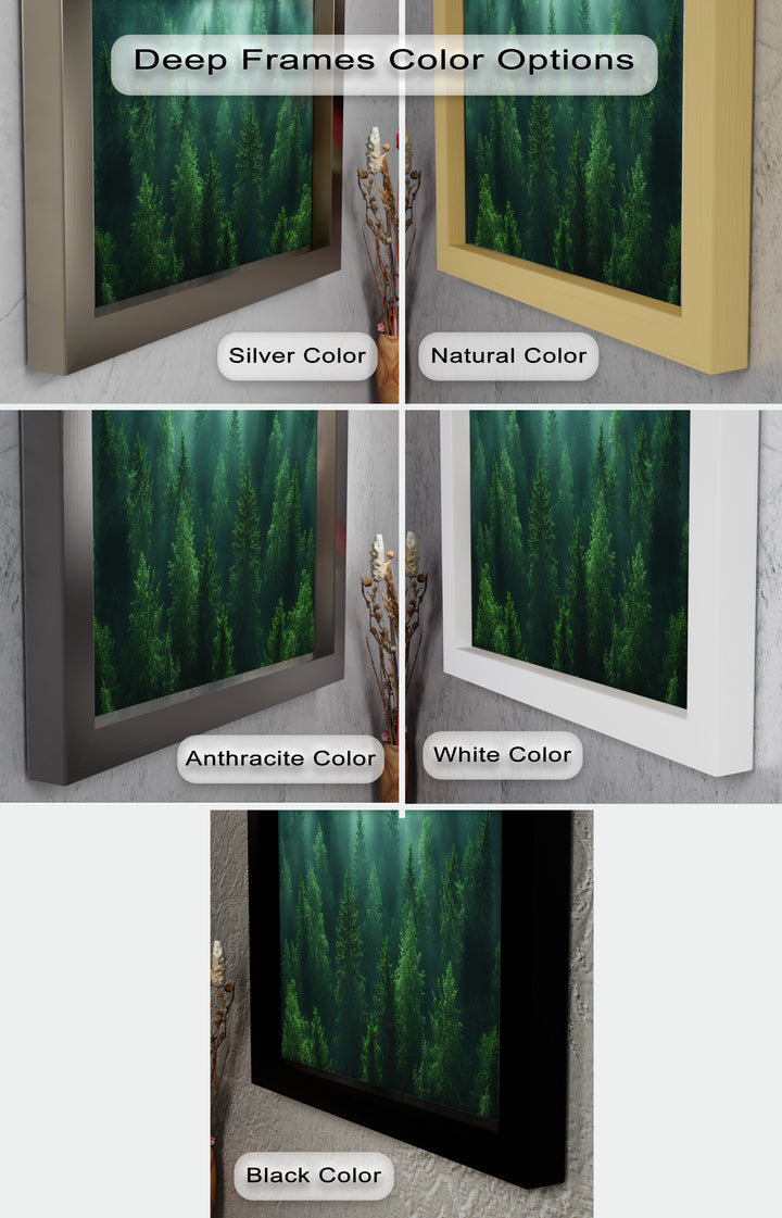 Misty Forest Landscape – Enchanting Nature Oil Painting