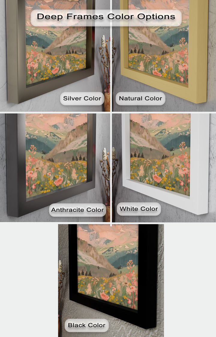 Wildflower Mountain – Serene Landscape Oil Painting