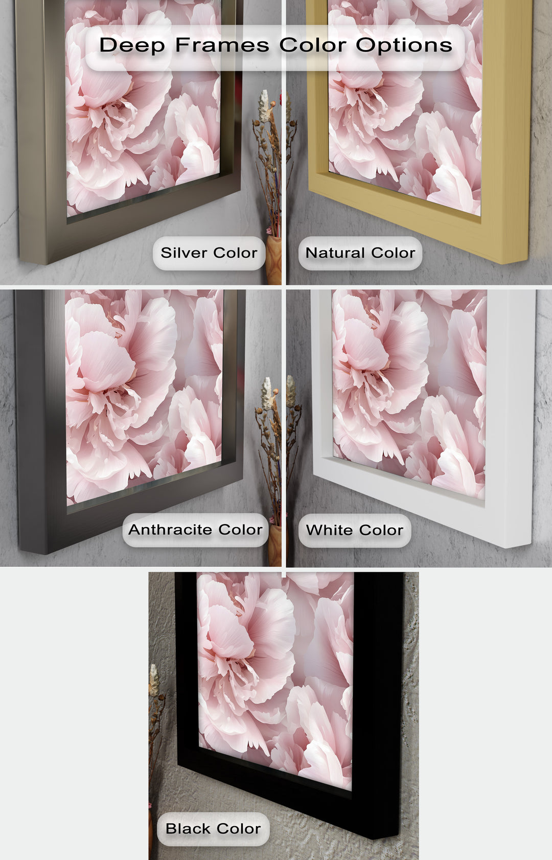 Blushing Petal Bloom – Soft Pink Peony Flower Oil Painting