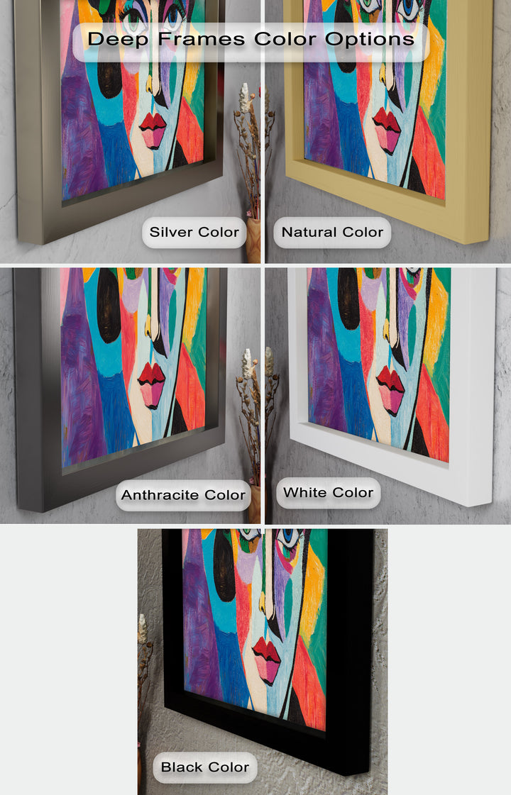 Frauenporträt Ölgemälde – Fauvistische expressionistische Kunst