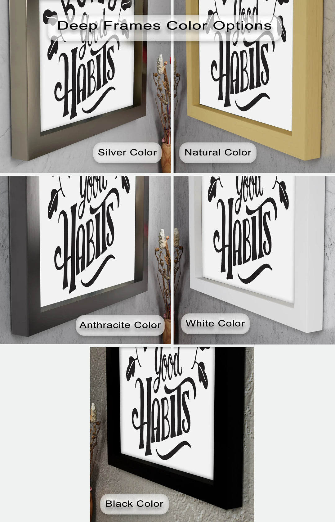 Build Good Habits – Black and White Motivational Oil Paintings - MyPhotoStation