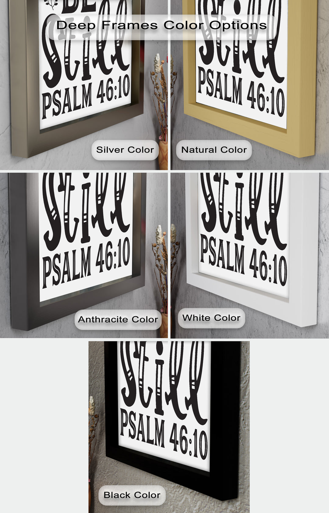 Sei still – Psalm 46:10 Bibel Bibel Ölgemälde