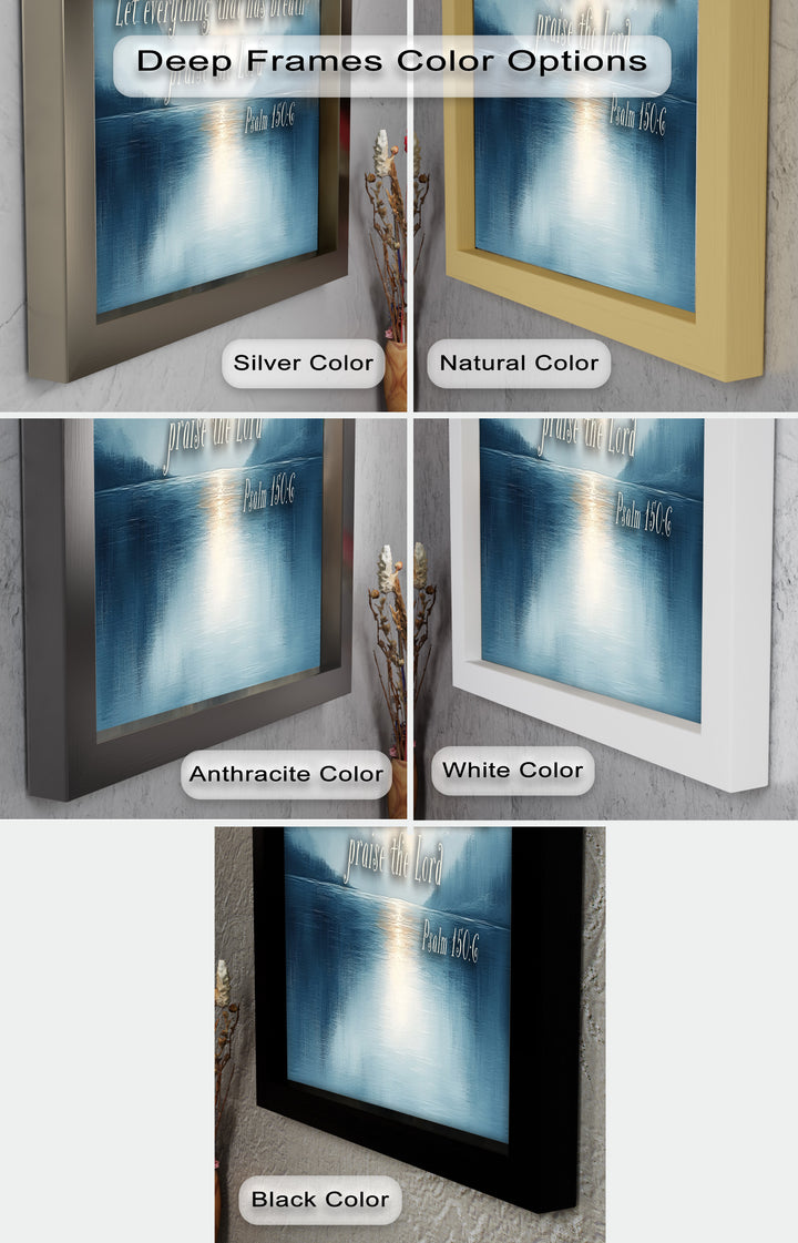 Psalm 150:6 – Praise the Lord Bible Verse Oil Painting