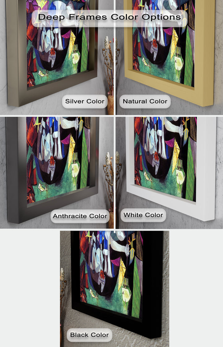 Night of the Spirals – Symbolic Surrealist Picasso Oil Painting