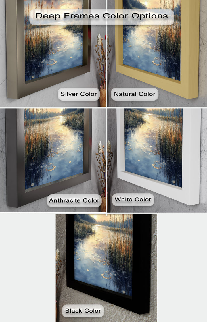 Lake Sunrise – Landscape Oil Painting
