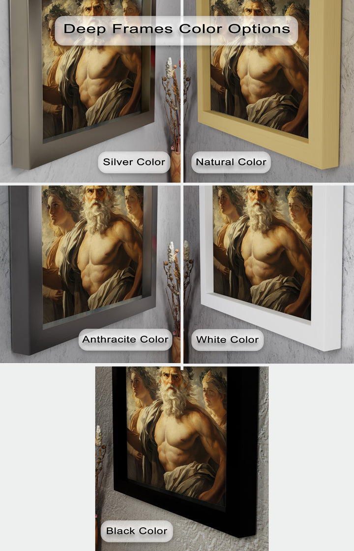 Zeus zwischen den Wolken - Mythologie Ölgemälde