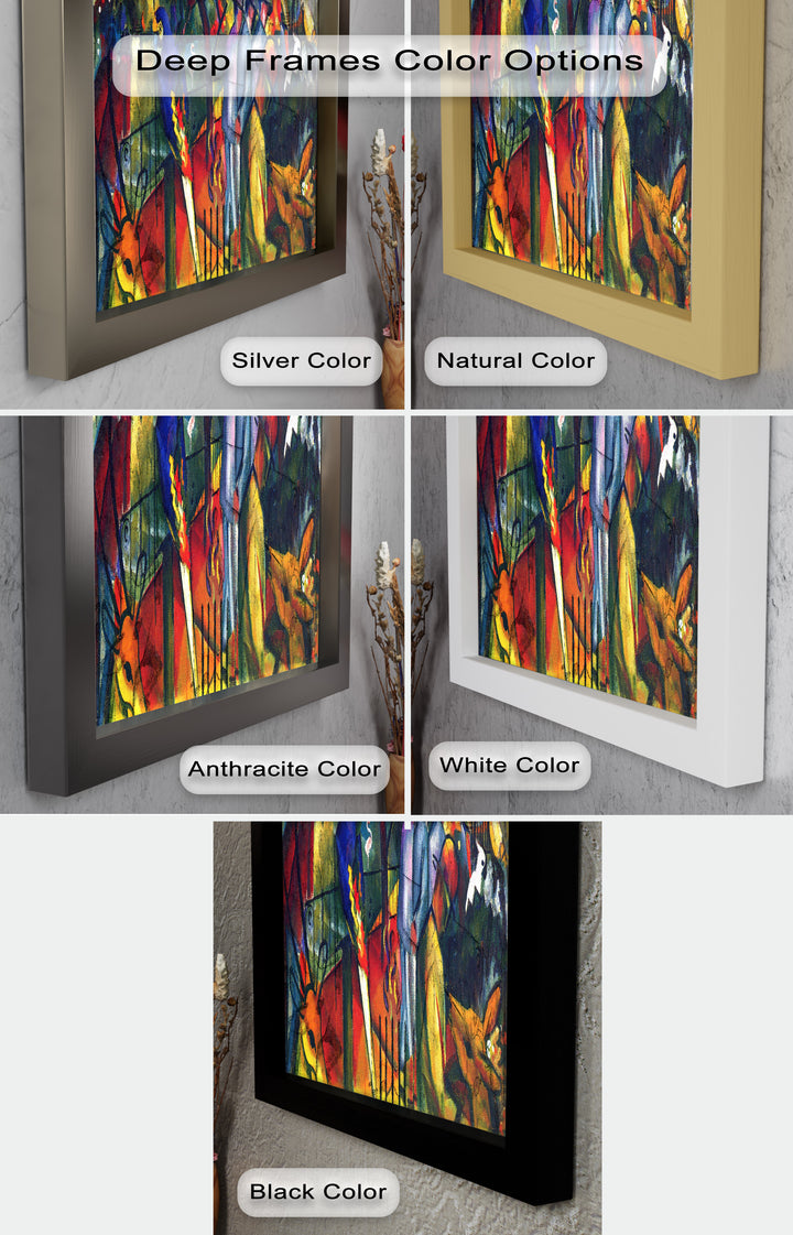 Tropical Garden with Parrots and Men – Modern Oil Painting