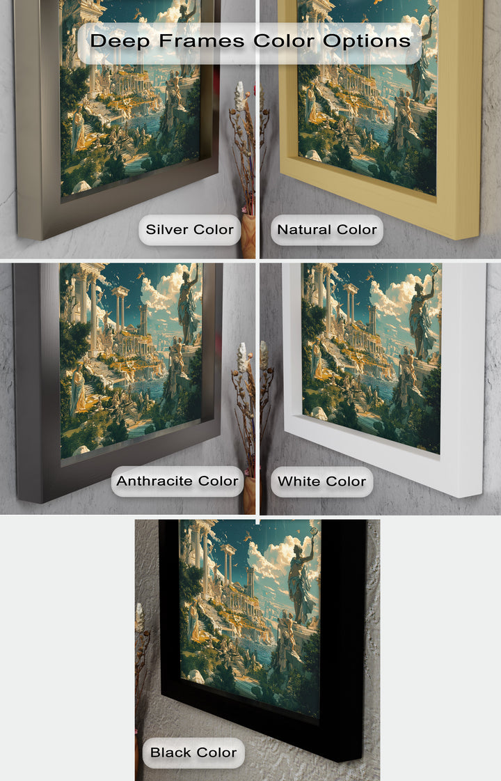Majestic Temple of the Gods - Mythology Oil Painting