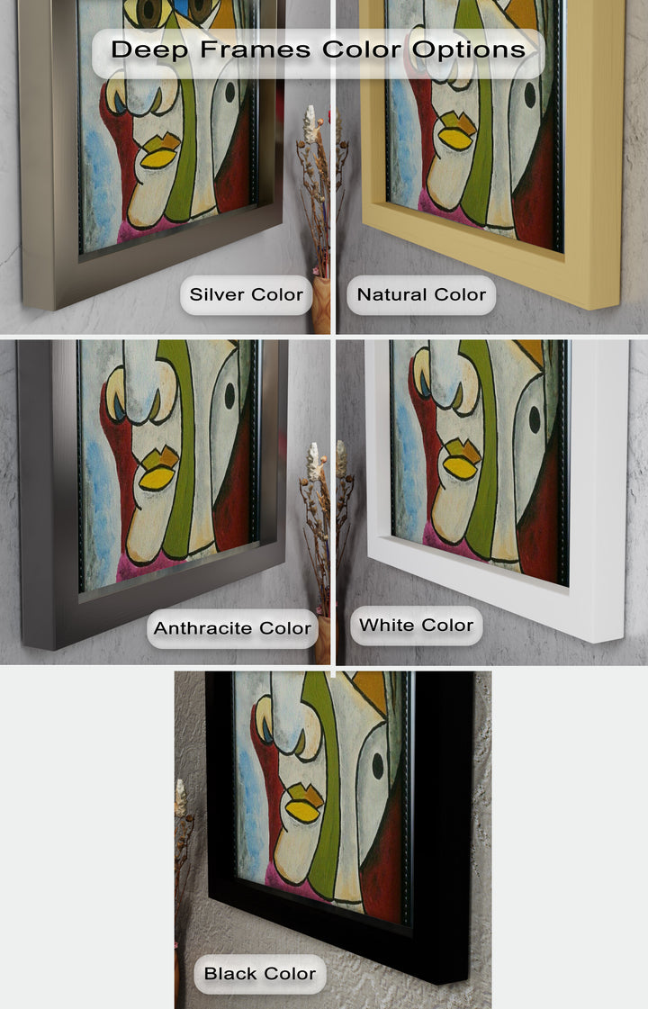 Fragmented Persona – Geometric Abstract Picasso Oil Painting