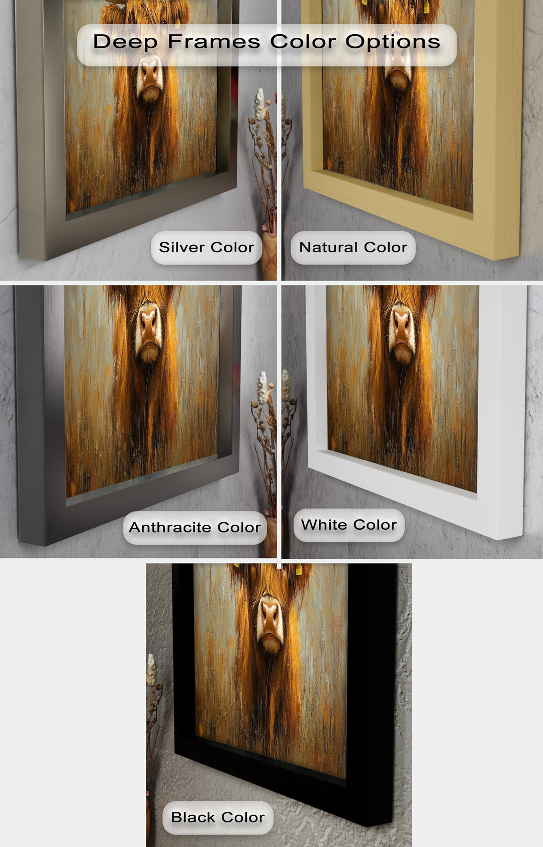 Highland Cow – Animal Oil Painting
