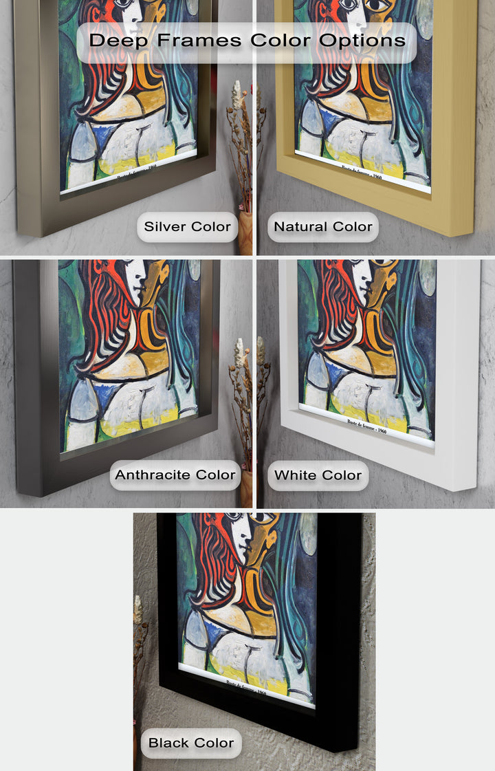 Dual Gaze – Buste de Femme Inspired Picasso Oil Painting