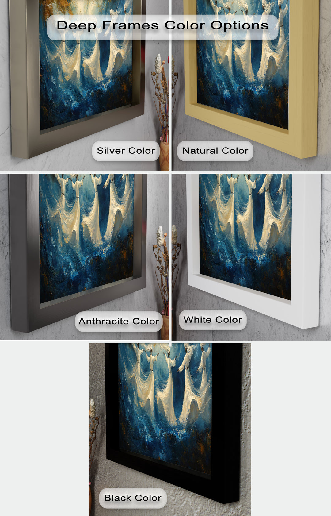 Spiritual Dervishes Wall Decor – Religious Oil Painting