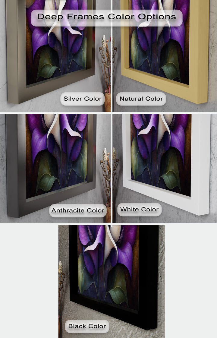 Purple Tulips – Luxurious Floral Oil Painting