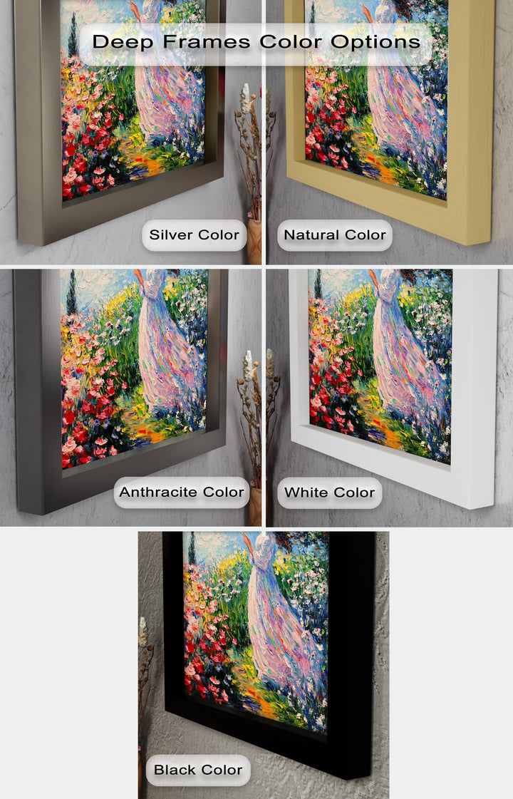 Woman in Floral Crown - Impressionist Oil Painting