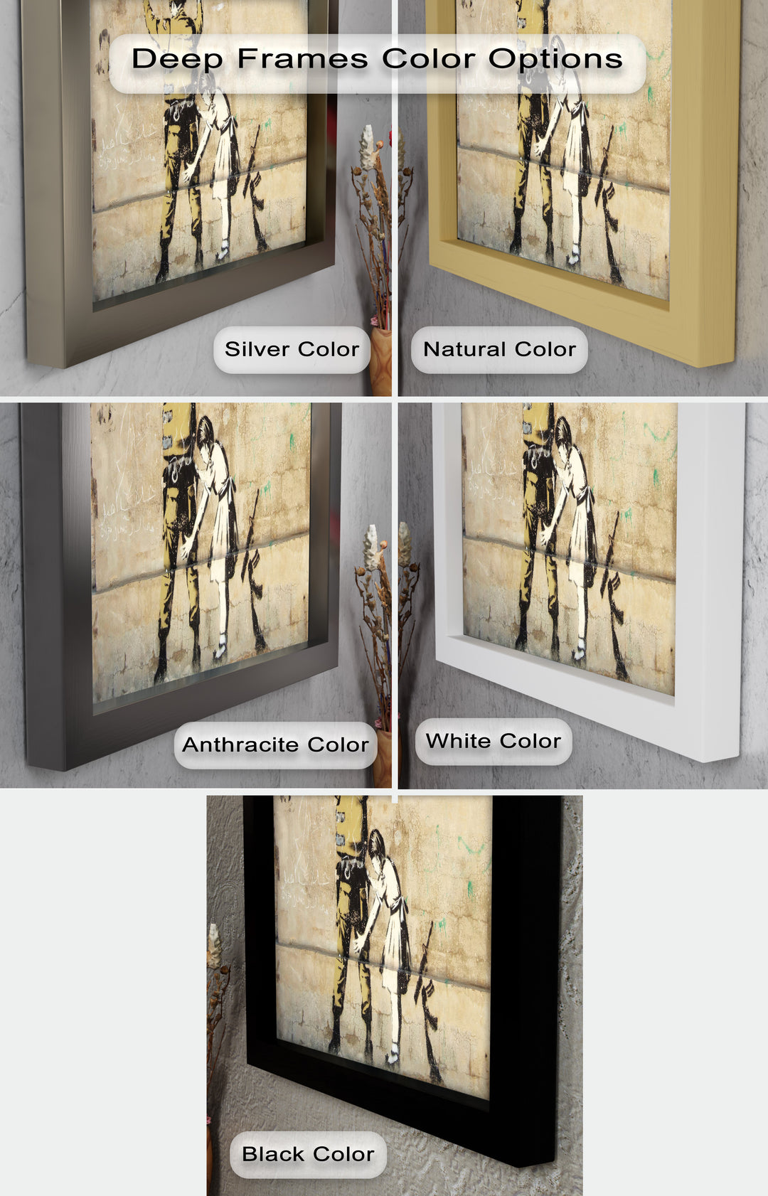 Innocence in Control – Banksy Oil Painting