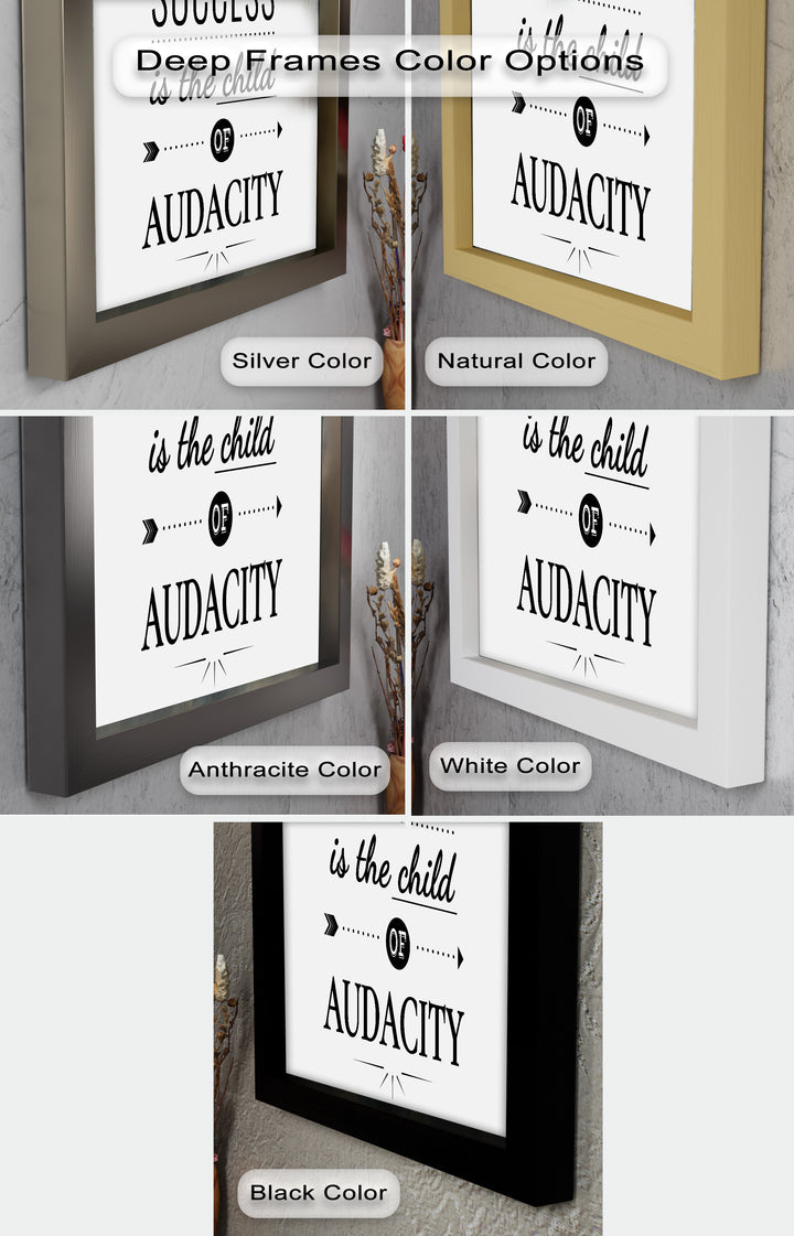 Erfolgszitat Wandkunst – Typografie-Ölgemälde