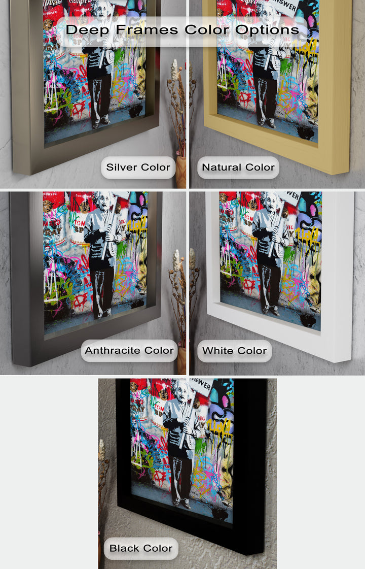 Einstein’s Protest – Banksy Oil Painting